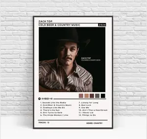 Zach Top Cold Beer &Amp; Country Music Album Poster
