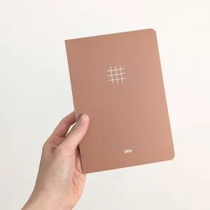 Grid Notebook - cream paper, page numbers, index and pen test page