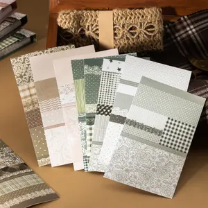 30 Sheets/book Sticker Book, Lace Patchwork Series, Hand Account Stationery Water Bottle Multi-Scene Decoration Stickers, Scrapbook Materials