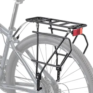 Rear  Rack with Basket -  Cargo Rack for Disc /Non-Disc  Mount - Bicycle Pannier Rack, Touring Carrier Rack fit 26"-29" and 700c
