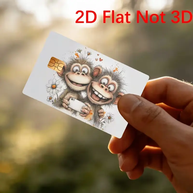 Funny Monkey Friends Credit Card Skin