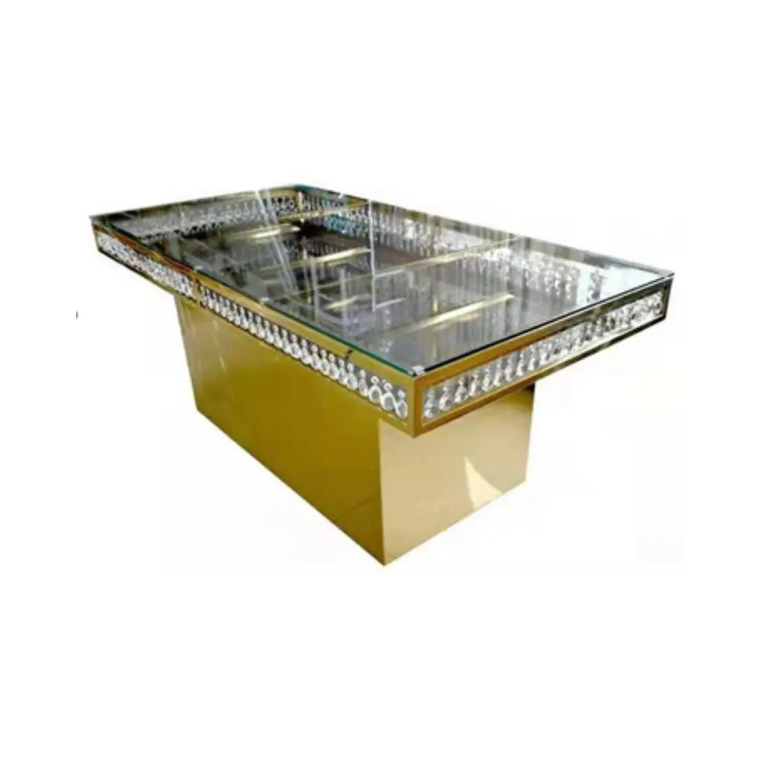 Gold Crystal Dining Table Gold Crystal Dining Table