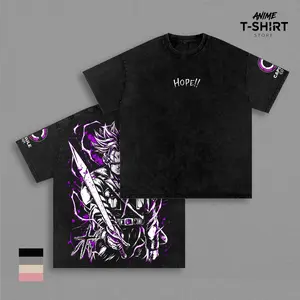 Trunks Hope - DBZ Anime Vintage Washed Shirt Future Saiyan Sword Graphic Tee DBZ Oversized Streetwear Manga Fan Gift