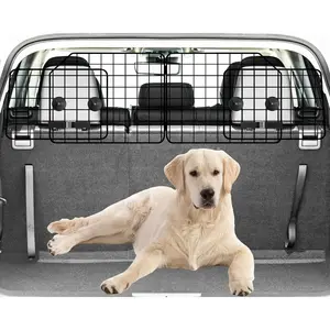 Barrier for SUVs, Van, , Adjustable Large Pet Barriers, Universal Fit Heavy-Duty Wire Mesh  Guard, Pet Divider Gate for  Cargo Area, Safety  Divider, 63.4 Inches