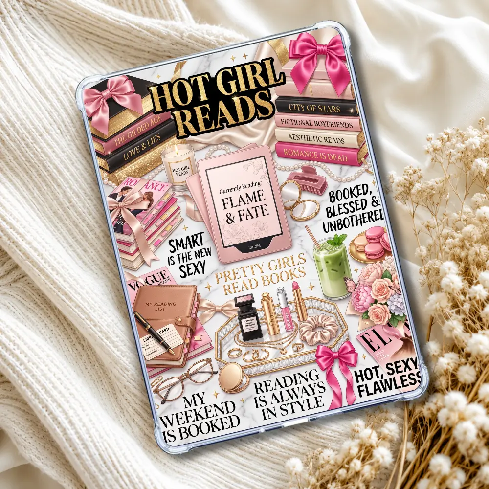 Luxe Hot Girl Kindle Insert eReader Case Decor | Accessories for Book Lovers