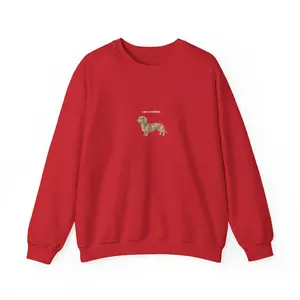 Light Dapple Short Hair Dachshund Crewneck Sweatshirt, Dog Mom Gift, Cozy Cotton Pullover for Women & Pet Lovers