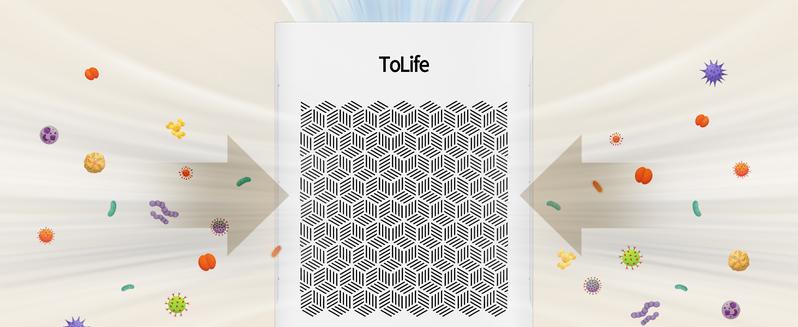 ToLife NEW TZ-K2 Air Purifier for Large Rooms (up to 1095 Ft²). PM 2.5 Display, Auto Mode, Timer, HEPA Filter—removes smoke, pollen, and pet dander!