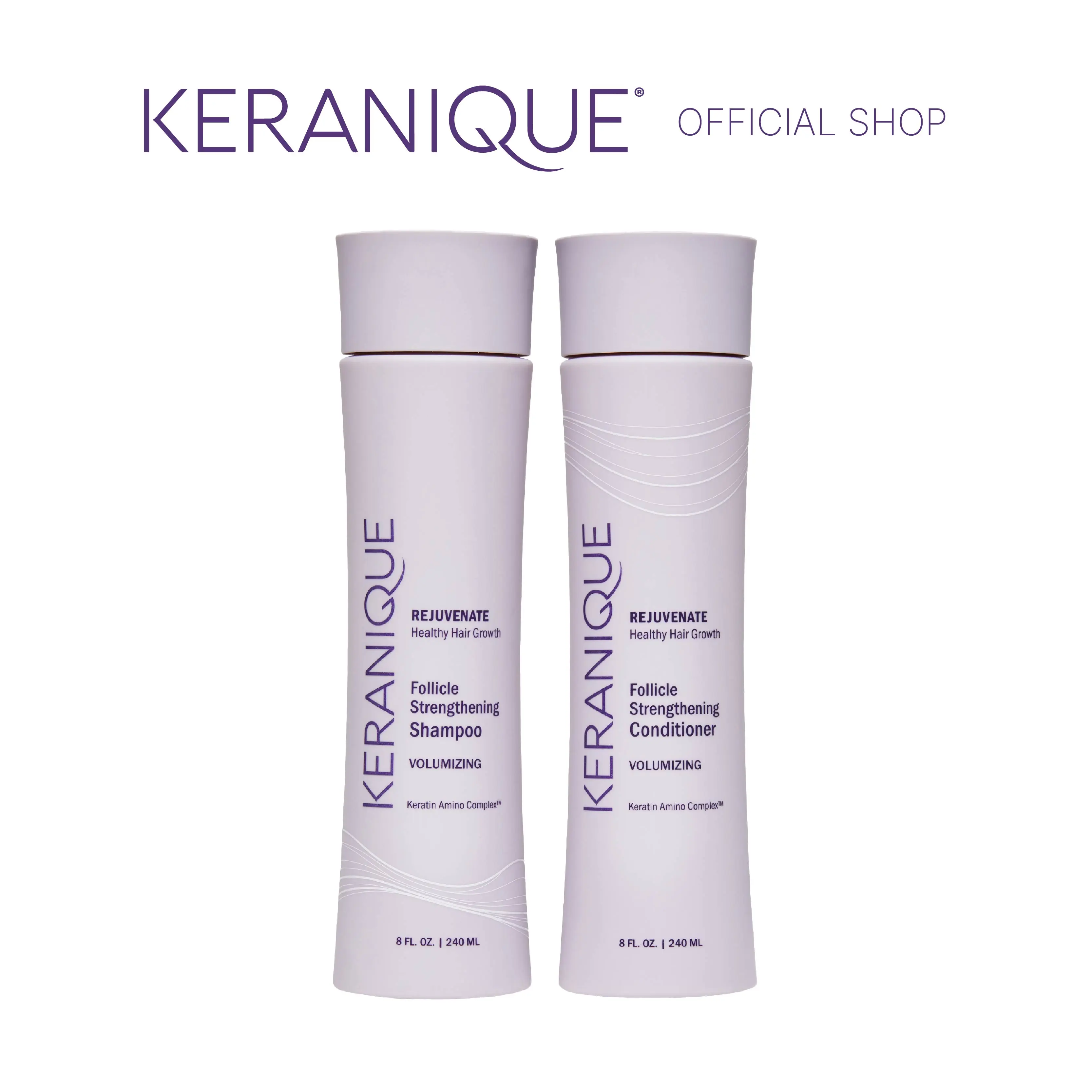 Keranique Volumizing Follicle Strengthening Shampoo & Conditioner Set