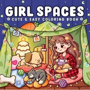 1pc GIRL SPACES coloring book For Adults And Kids, Therapeutic Coloring,Simple And Big Designs For Relaxat colouring books, drawing to relieve stress coloring book, Christmas gift, Halloween Gift, Back to school gifts
