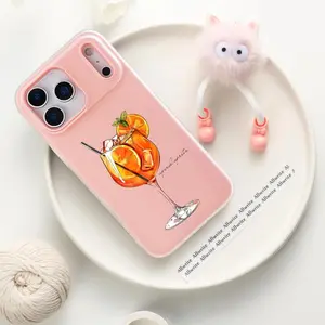 PIKPAKA Aperol Spritz Cool Fashion Pattern Phone Case For IPhone 17 16 15 14 13 12 11 Pro Max Plus Mini Case Luxurious Jelly-like materialFashionable Durable  Crystal Clear Uniquely Stylish Shock-Absorbent & Scratch-Resistant for a Perfect Fit