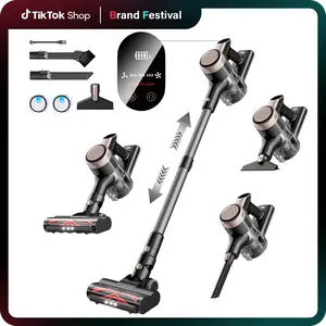 Homeika Cordless Vacuum Cleaner-H318, 300W 23KPa Lightweight Stick Vacuum with 48mins Runtime Battery, 3 Suction, LED Display, Powerful Vacuum Cleaner with Sofa Brush for Hard Floor/Carpet/Pet Hair/Car