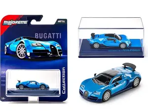 Majorette 1:64 Collector Series Wave 4 2005 Bugatti Veyron Blue Diecast Model Car 1024-3I