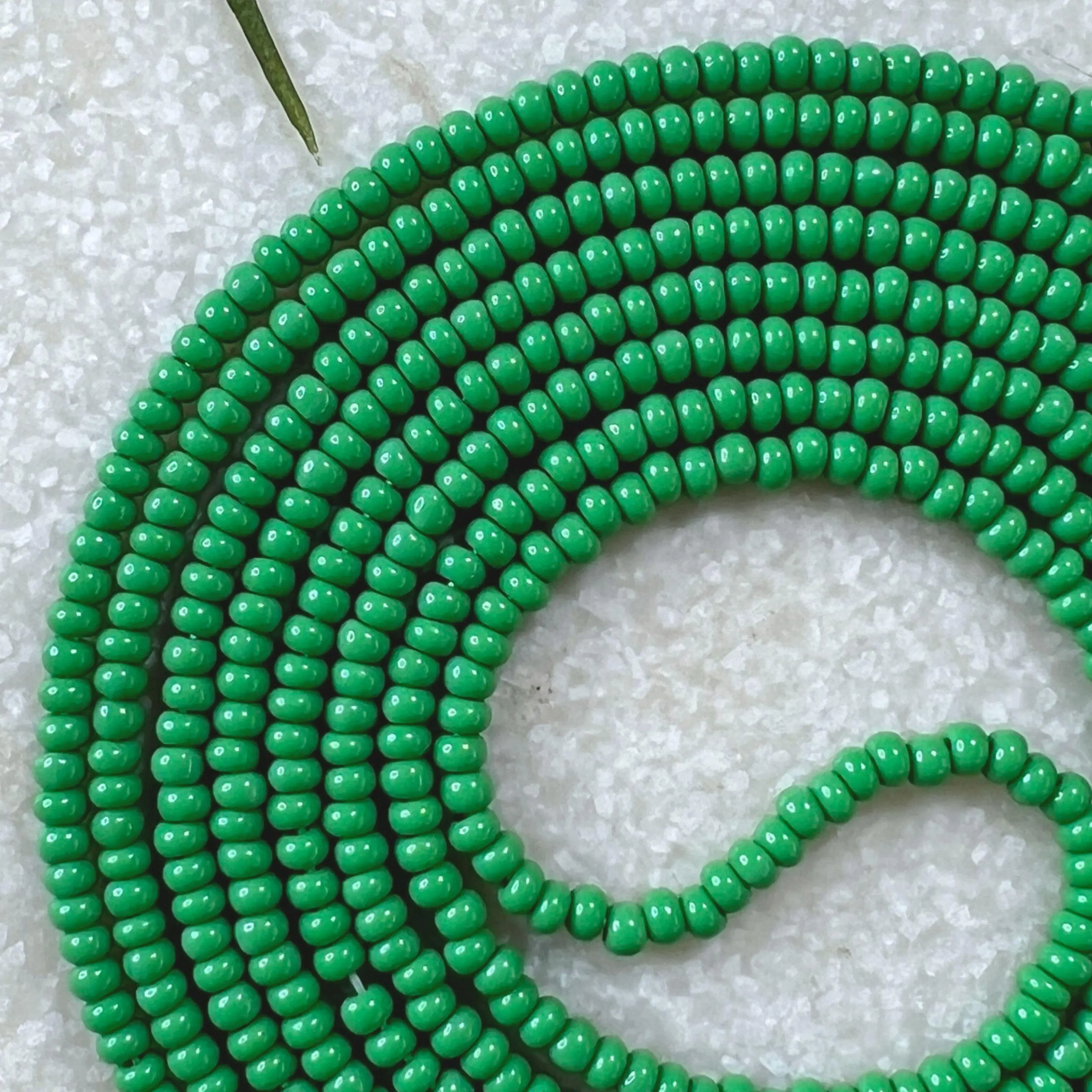 PURE GREEN - Tie On Waist Beads - 45 to 60 inches Waistbeads - Green Waistbeads - Chakra Waistbeads - Made By Venus Waistbeads