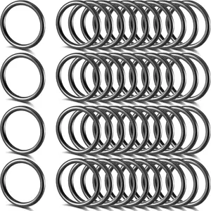 Bumper Fender Fasteners O Rings Black Washers Replacement Rubber Bands Quick Release Fasteners for Car Bumpers (50 Pieces)