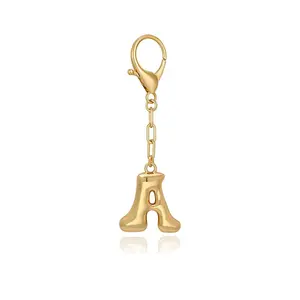 Women Handbag Charms Fashion Alphabet Keychain Accessories Gift - Gold Color Letter  Charm for Handbags and Keychains
