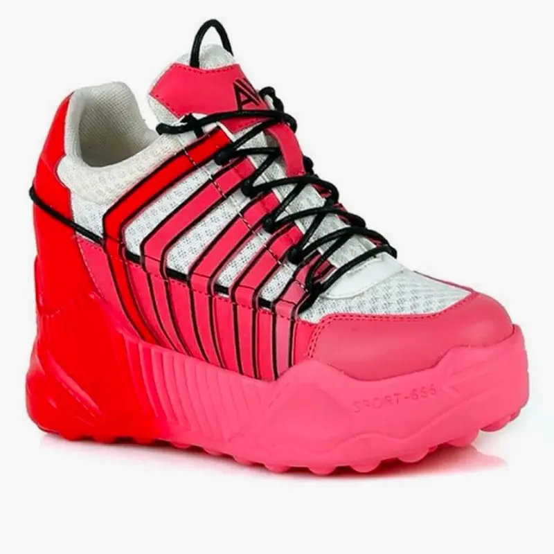 Anthony Wang Pink Durian Sneaker Wedge