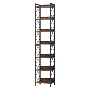 Tribesigns 7-Tier Corner Shelf, 78.7" Narrow Bookshelf Corner Bookcase