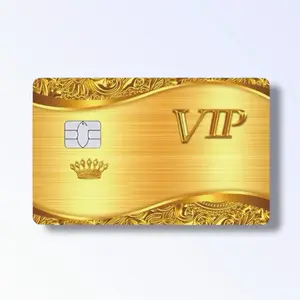 VIP Gold Card Credit Card Stickers Debit Skin Wallet Decal Cover Easy To Apply Sticker