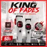 SUPRENT Hair Clipper Trimmer Kit V10 Motor DLC Blades, Professional Grooming Set for Men with Precision Fade, Smooth Snag-Free Cutting, Lightweight Ergonomic Design & Built-in LED Light for All Hair Types & Short Hair Hairstyles.