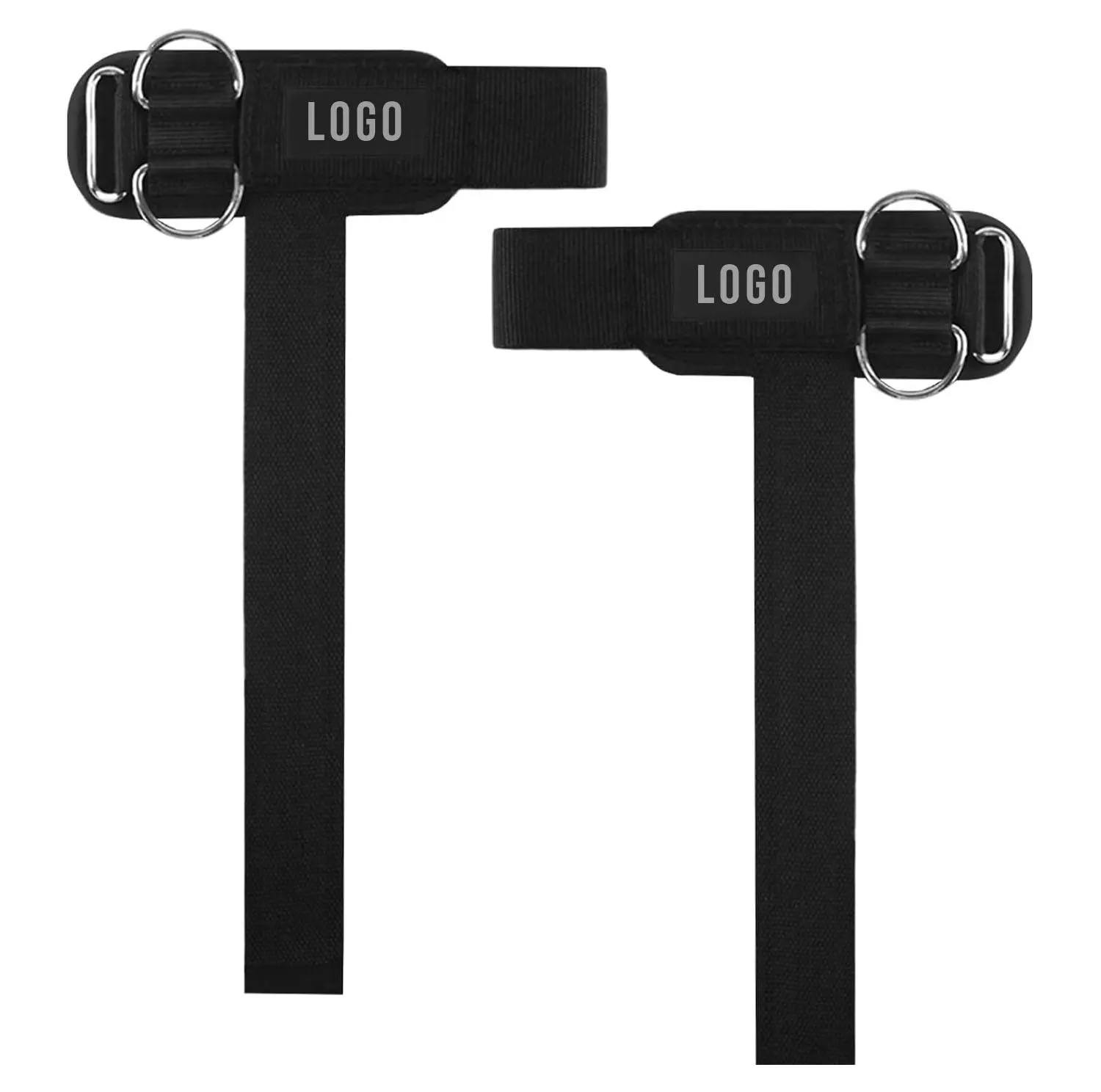 Quick Adjust Wrist Support Lifting Straps, Metal D Ring Neoprene Padding Anti-Slip Gym Grips, Ideal for Rowing Deadlift & Crossfit Exercises