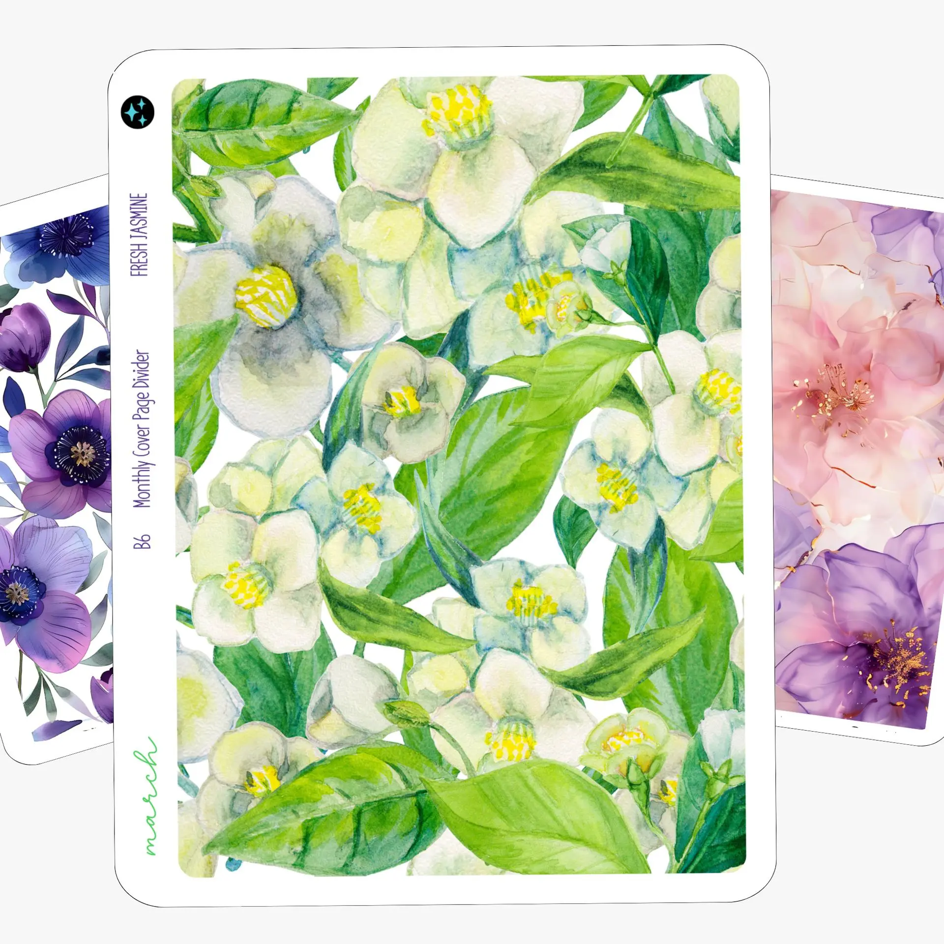 A5 Monthly Planner Divider Stickers for Hobonichi Cousin A5 Monthly Planner Divider Stickers for Hobonichi Cousin