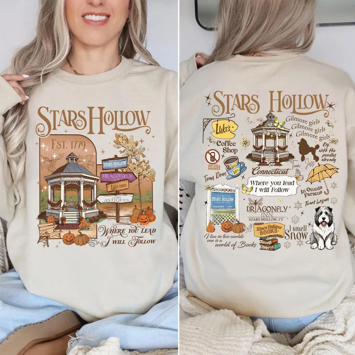 Retro Stars Hollow Autumn Festival Shirt Sweatshirt, Gilmore Girls Shirt, Stars Hollow Gilmore Girls Shirt, Retro Stars Hollow Sweatshirt, Fall Sweatshirt, Gift For Her, Gift For Women, Gift For Gilmore Girl Fans