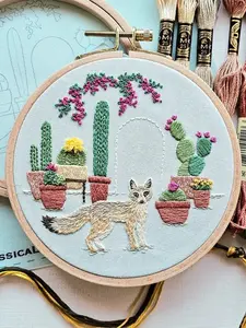 5" Desert Kit Fox Embroidery Kit