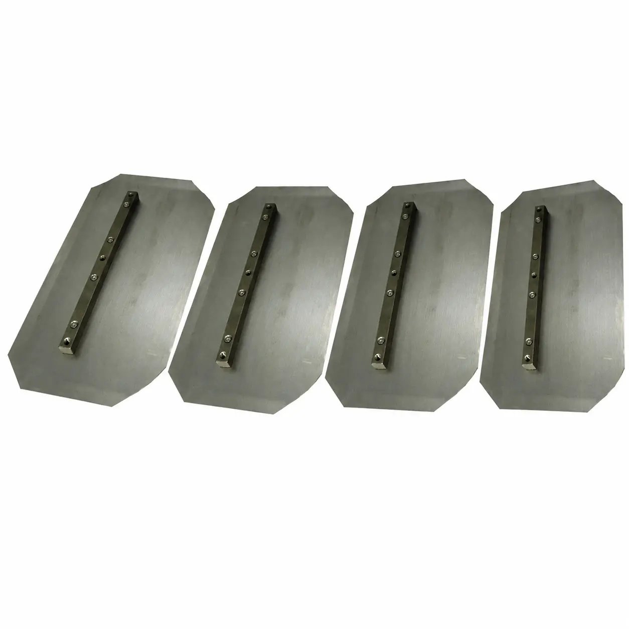 Bon Tool 4-Piece Concrete Screed Blades, Combination Blade Design, Compatible with 46”/48” Concrete Screeds, Easy Installation, Resistant Construction, Compatible With 46” And 48” Concrete