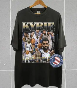 Kyrie Irving, Basketball Shirt, Classic 90s Graphic Tee, Unisex, Vintage Bootleg, Gift, Retro
