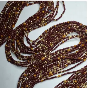 Cocoa Brown  - Multi Colored Waistbeads, Belly Beads, Tummy Beads, and Waist Bands African