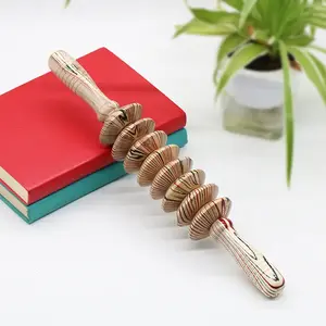Ergonomic Full-Body Shaping Tool, 8 Roller Handheld Wooden Massage Stick, Muscle Relaxation & Cellulite Treatment, BPA-Free Design, Body Care
