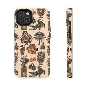 Tattoo Vibes Phone Case, Magical Phone Cover, Vintage Design Case For iPhone, Samsung
