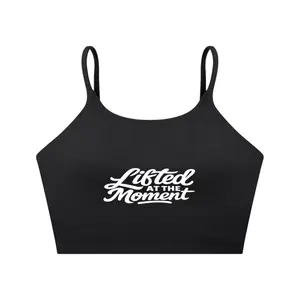 Lifted Spaghetti Strap Yoga Sports Bra