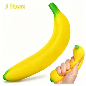 ☁️ [Ultra Soft] Stretchy Banana Squeeze Toy | Reusable Sensory Play Tool - (Wash If Sticky)