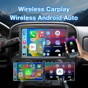 13.1" QLED Car Radio Stereo Compatible with Chevy Silverado & GMC Sierra 2014 2015 2016 2017 2018 Replacement Radio Upgrade, 2K, 8 Core, CarPlay&Android Auto, 5G WiFi, AM/FM, GPS, Backup Camera, 48 EQ