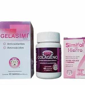 Gelasimi 3 pack Simifol + Gelasimi + Simicolágeno – 3 Pack Beauty Supplement (Mexico)