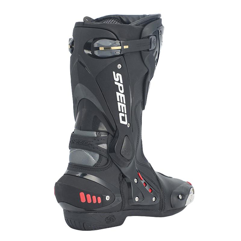 Four-season motorcycle riding boots, high-top with anti-collision ankle protection, wear-resistant and non-slip off-road racing boots, unisex riding gear