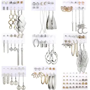 Earrings for Women,  68 Pairs Drop Dangle Earrings, Fashion Statement Stud Earrings  Earrings Set for Party ( and )