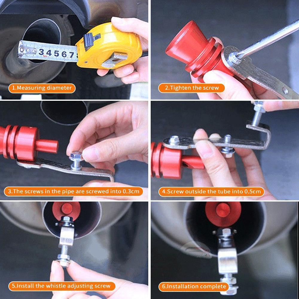 【BackToSchool】 Turbo Whistle Muffler Roar - Turbo Sound Simulator, Stainless SteelUniversal Turbo Noisemaker, Car Truck SUV Turbo Sound Enhancer Whistle