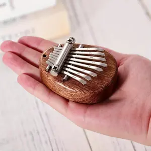 Professional Mini Kalimba, 8 Key Thumb Piano, Portable Musical Instrument for Home & School & Office, Ideal Gift for Friends
