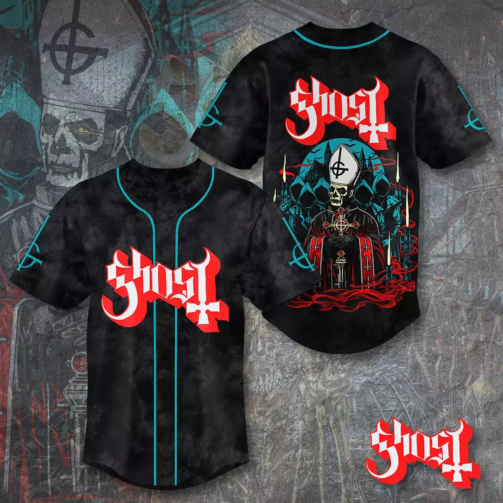 Ghost Band Baseball Jersey, 2025 Ghost Band World Tour Baseball Jersey Gifts Fan, Authentic Baseball Jersey – Pro Look, Everyday Wear!