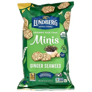 Lundberg Organic Rice Cake Minis, Ginger Seaweed, 5 oz (142 g)