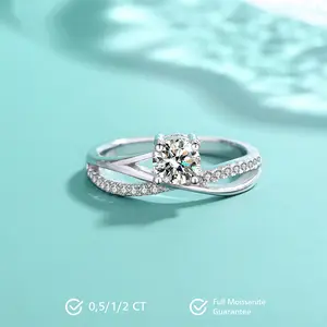 Noreen Moissanite Ring S925 1.0/2.0 CT - Round Cut - Lore Jewelry