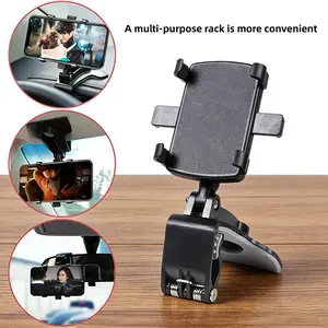 Car Phone Holder Dashboard Rotatable Car Phone Mount Navigation Bracket Interior Decoration Accessories, Cell Phone Car Mount, Universal Fit, Durable Design, Car Phone Stand