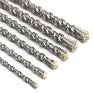 160mm Electric Hammer Drill Bits 5/6/8/10/12/14/16mm Cross Type Tungsten Steel Alloy SDS Plus Drill Bit Set for Masonry Concrete Rock Stone