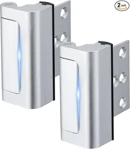 2 Pack Home Security Door Lock Withstand 800 IBs for Inward Swinging Door, Reinforcement Lock with 8 Screws to Prevent Unauthorized Entry door Lock