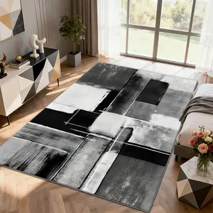 Soft and comfortable printed carpet, Modern abstract rug, Geometric graphic rug, home decorative carpet, living room carpet, sofa cushion, entrance mat, coffee table mat, bedroom carpet, bedside rug