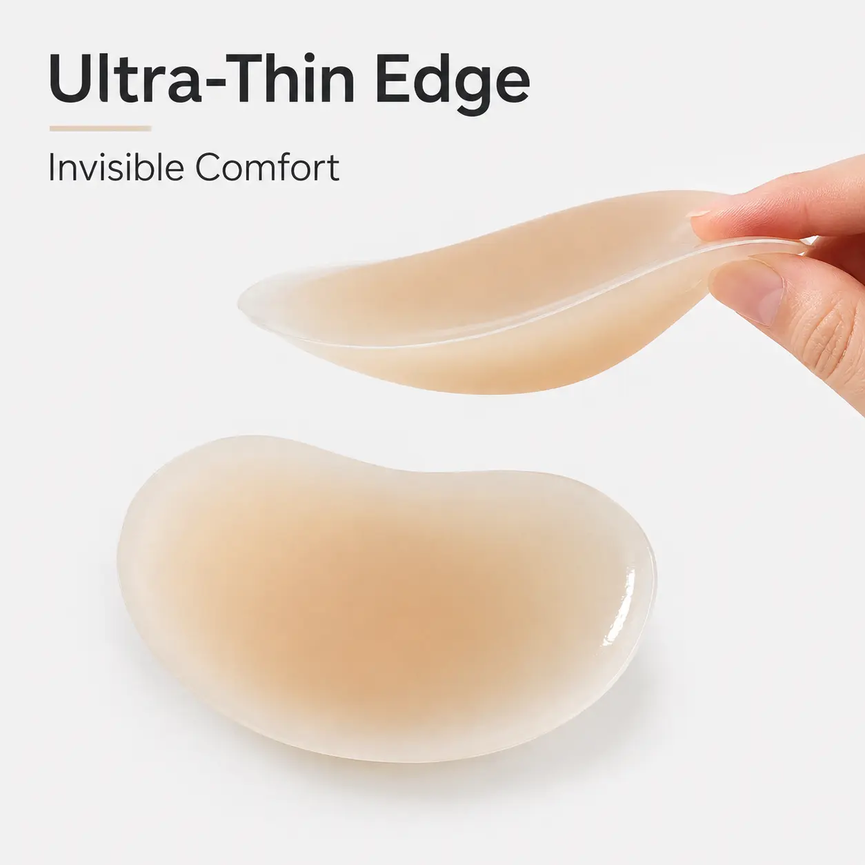 Silicone Nipple Covers for Women, Reusable Invisible Adhesive Pasties, Seamless Sticky Covers for Backless Dresses & Tops