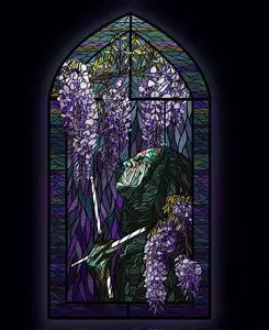 Sleep Token Vessel Gothic Style Dark Stained Glass Suncatcher New1