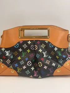 Pre-owned Louis Vuitton canvas top handle bags Judy MM Monogram Multicolore【BF 12】XP02340